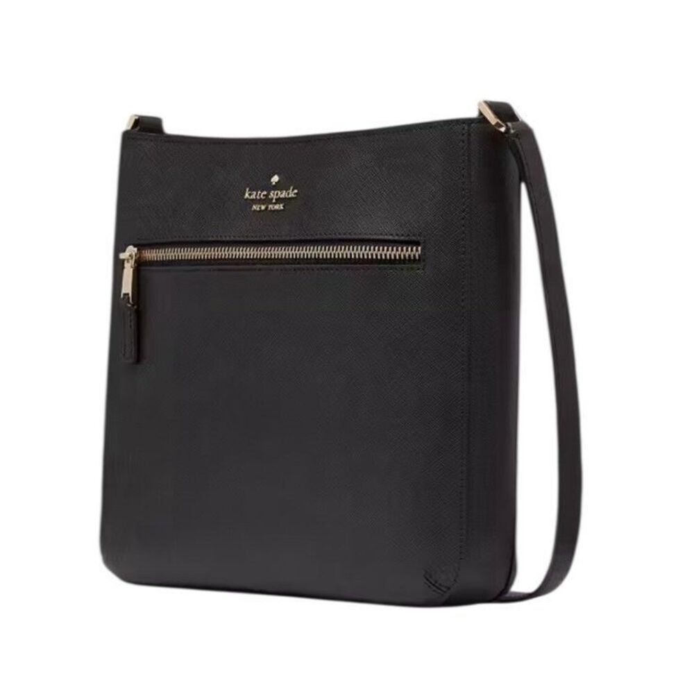NEW NWT Kate Spade Sadie North South Crossbody Black Saffiano Leather K7379